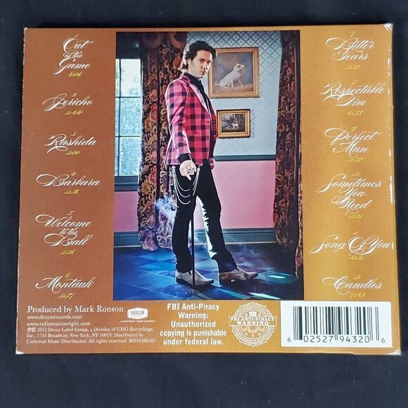 RUFUS Wainwright- Out of the Game Album [CD] - Picture 5 of 5